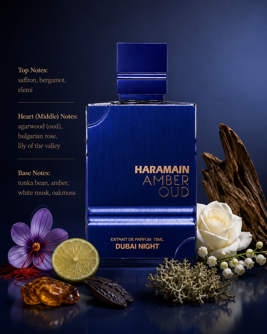 Al Haramain Amber Oud Dubai Night 100ml Extrait de Parfum - Unisex