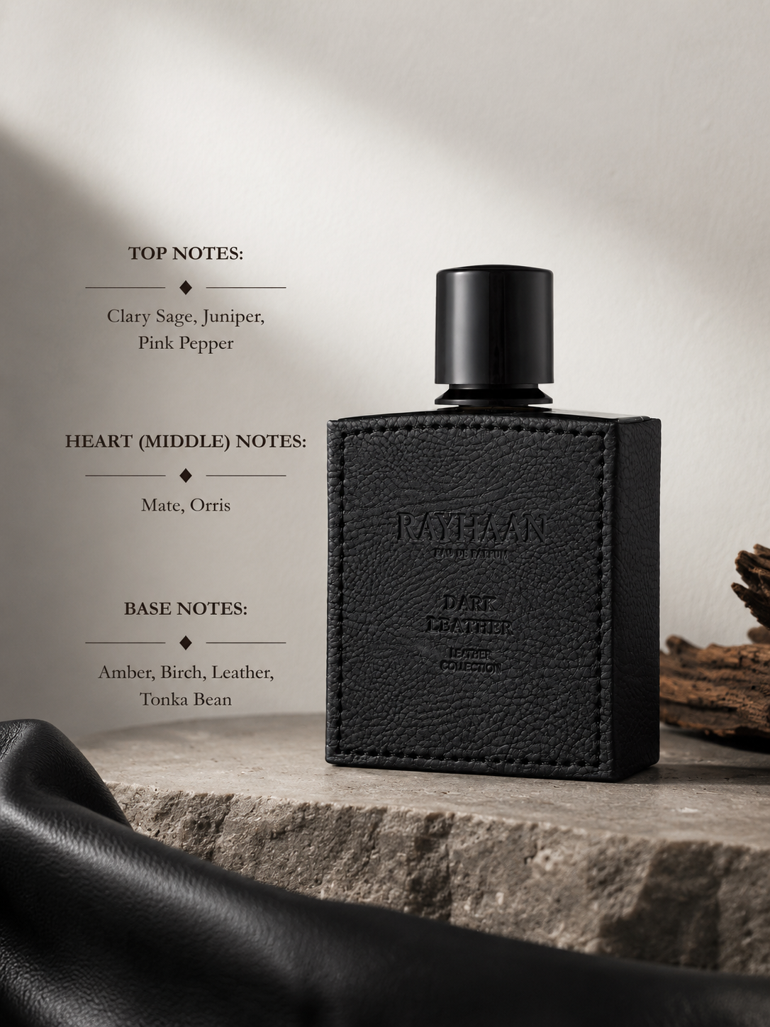 Rayhaan Dark Leather 100ml EDP - Men
