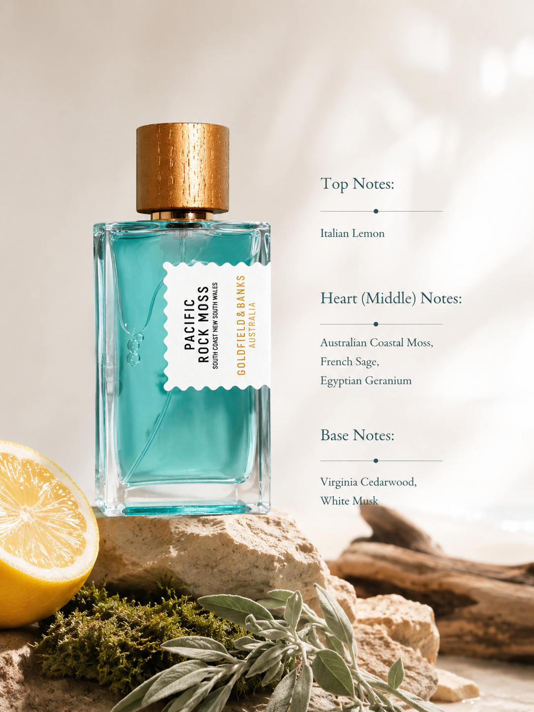Goldfield & Banks Pacific Rock Moss 100ml EDP - Unisex