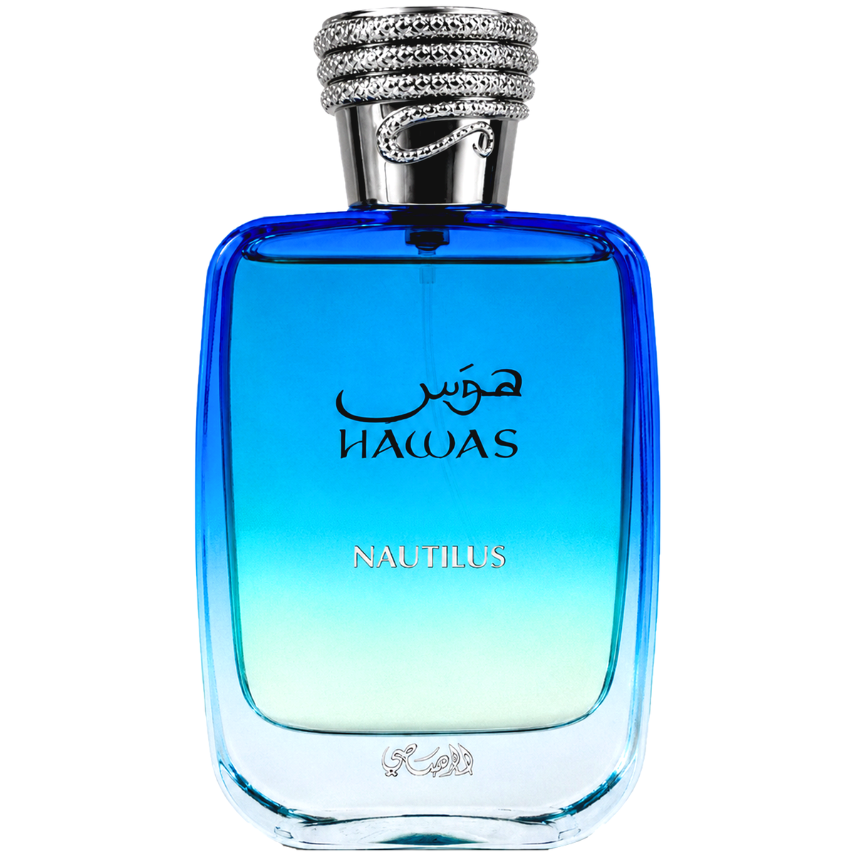 Rasasi Hawas Nautilus 100ml EDP bottle on white background