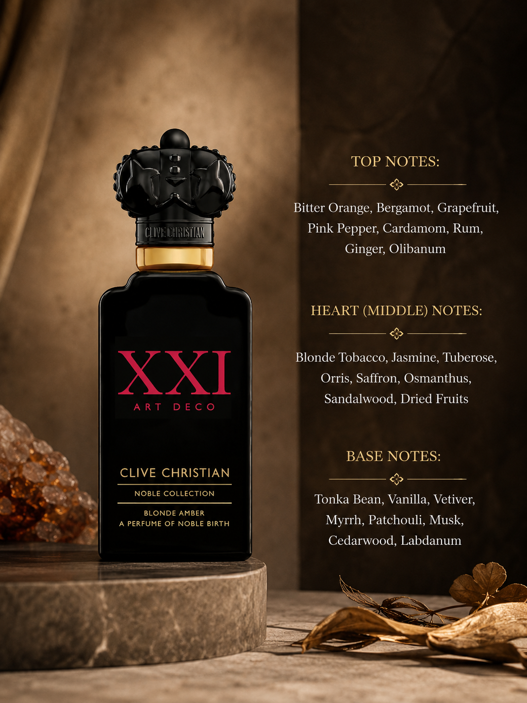 Clive Christian XXI Art Deco Blonde Amber 50ml EDP - Unisex